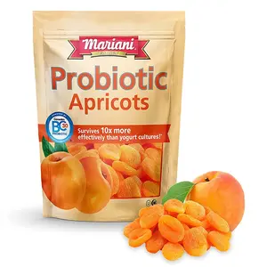 Probiotic Dried Apricots, Gluten Free, Vegan, No Preservatives - Healthy Snack for Kids & Adults, 6oz