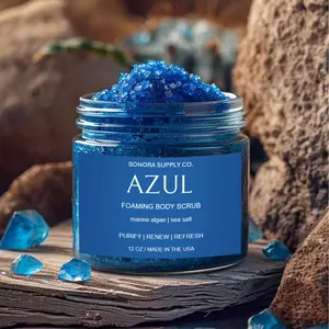 Men's Body Scrub - AZUL Marine Algage + Sea Salt Body Scrub for Men