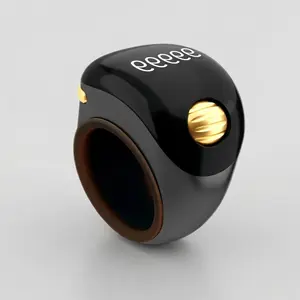 Digital Prayer Counter Ring with Rotating Bead Tray, 999 Memory, Silent High-Definition Display for Dhikr, Zikr and Meditation