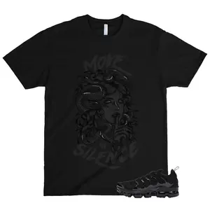 VaporMax Triple Black Air Plus Dark Grey Match MIS T-Shirt