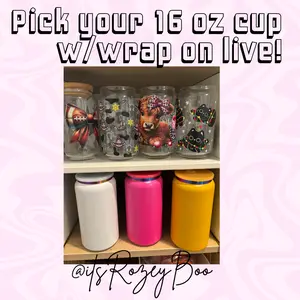 Personalized UVDTF Tumbler with Lid, Straw and Wrapping