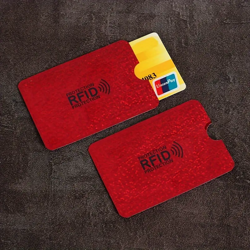 10pcs Aluminium Alloy RFID Blocking Metal Credit Card Holder Case Protector for Bank Card ID Card