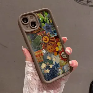 Feminine Soft Case for iPhone11/12/13/14/15/16/promax/x/xs/xr/xsmax Case Sun & Stars Collage Durable, Ultra Slim, Cute and Practical | Lightweight Protective Case for Her