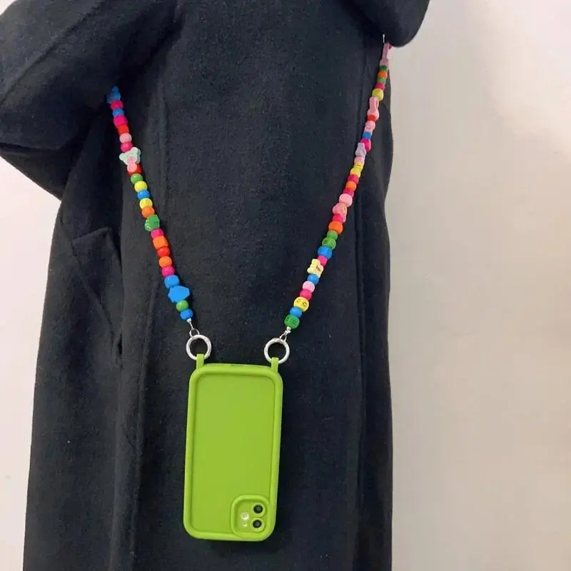 Crossbody Necklace Lanyard Adjustable Phone Strap Phone Case Cell Phone  Charm For iPhone 15 16 14 12 11 13 Pro Max Plus XR X XS Soft Silicone Cover  Smartphone Accessories - TikTok Shop