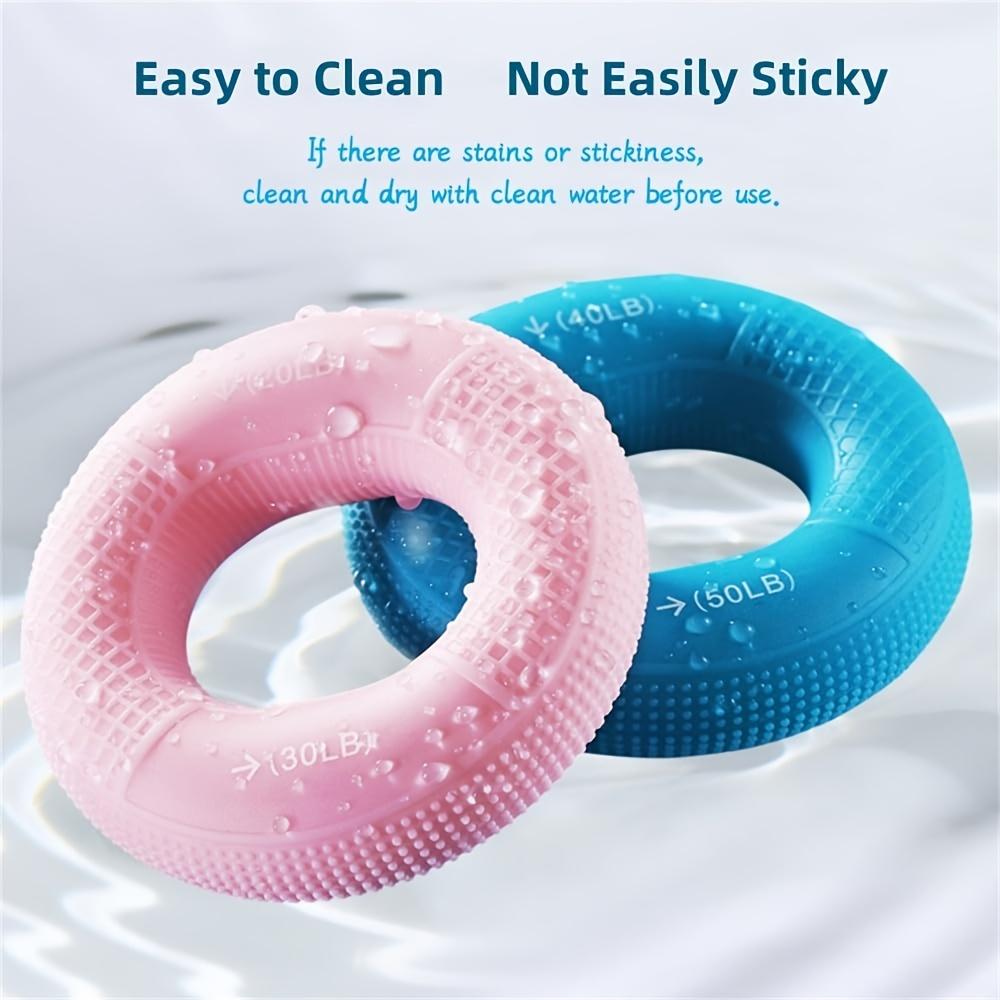 Set of 4 Hand Strengthening Tools, 30LB-60LB Forearm And Finger Grip Trainer, Muscle Development Finger Exerciser, Silicone Ring for Strength Training, Sports, Rock Climbing, And Fitness