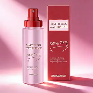 Matte Setting Spray with Hyaluronic Acid Vitamin E Long Lasting All Day Matte Finish Oil Control Lightweight Fresh Mist Smooth Pores Humidity Resistant Makeup Lock