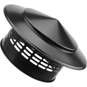 Chimney Cap Chimney Cover for Outside Roof Fireplace Screen Exterior Stove Pipe Topper Black 6 in