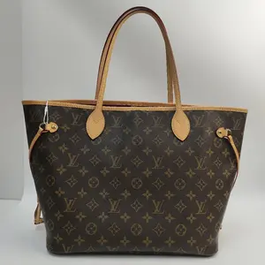 Pre-owned Louis Vuitton canvas Shoulder Bags neverfull mm size red capacity [ Vault ]