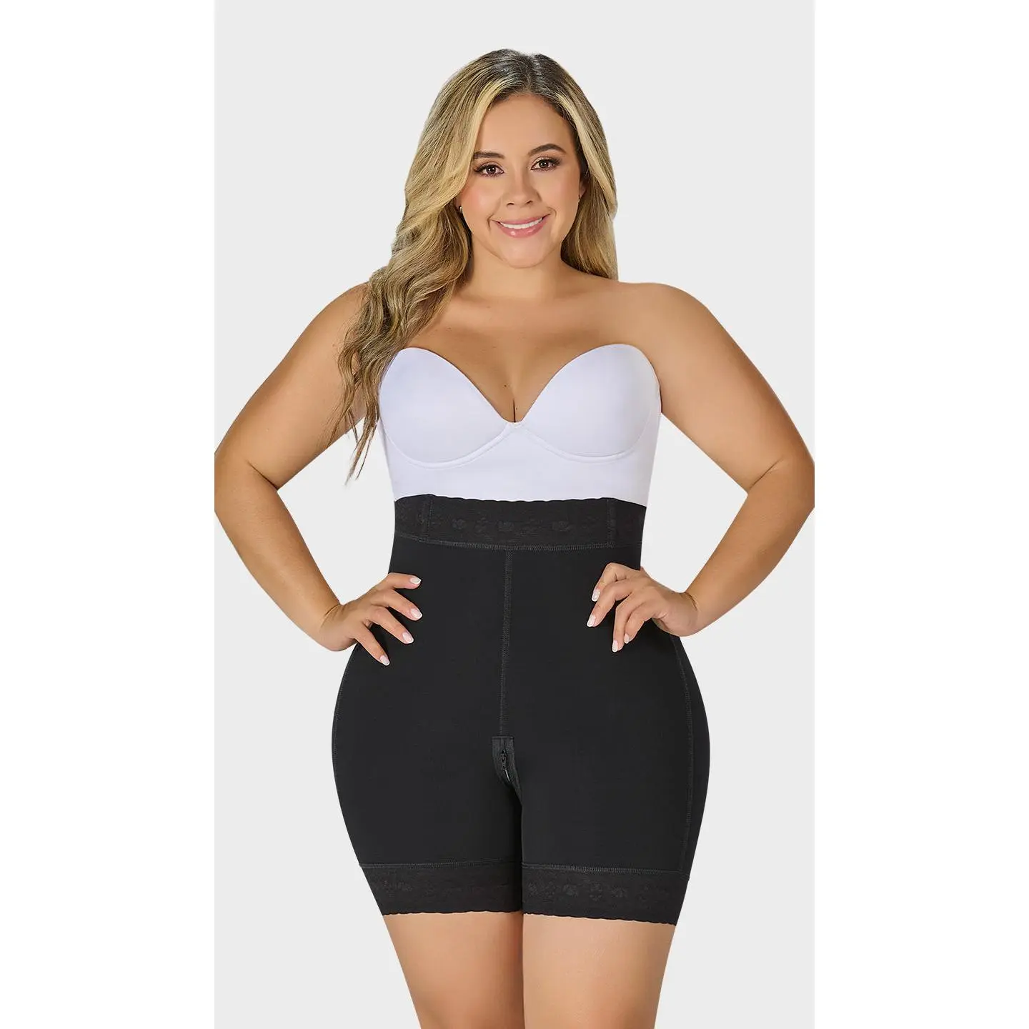 FAJAS MYD- High-Waisted Sculpt & Butt Lift Shorts, Mid Compression. SXA-0327.