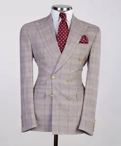 Lavender Glen Double-Breasted Jacket | Signature Peak Lapel | The Third Gentleman