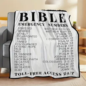 Christian Message Gift Blanket for Family Bestie Brother Sister Nap Blanket Sofa Bedroom Dorm Couch Office Car Travel Home Throw Blankets Air Conditioning Blanket Christmas Birthday Easter Gift