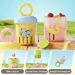 Double Layer Portable Fruit Washing Cup, Leakproof Salad Bowl with Strainer, Easy to Clean & Reusable, Ideal for Office, School, Picnic & Travel, Perfect Gift for Her, Kids & Food Lovers