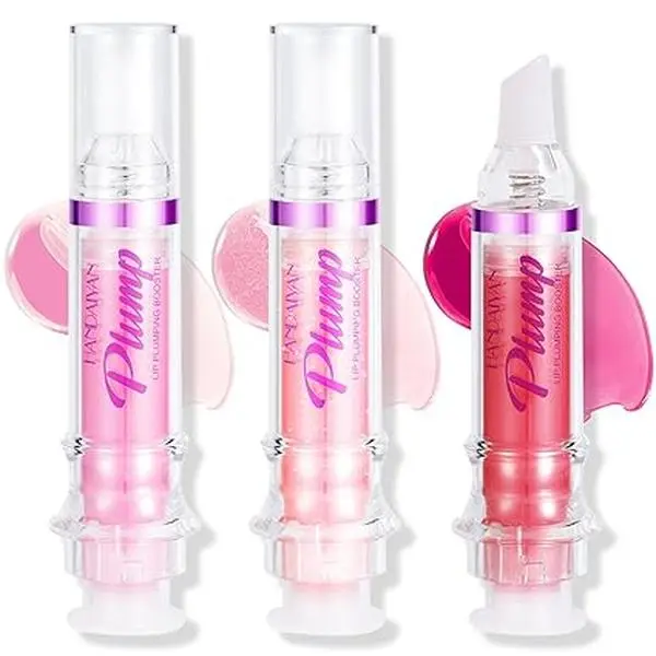 Erinde 3 Colors Lip Plumping Booster, Spicy Lip Plumper Gloss Lip Plumping Oil