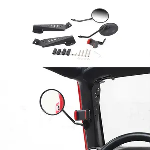 For 2007-2017 Jeep Wrangler JK Side Rearview Mirror & Car Phone Holder Bracket