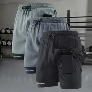 Men's 2-in-1 Running Shorts with Compression Liner – 7" Inseam Anti-Chafe Athletic Shorts with Phone Pocket – Breathable Performance Workout Gear for Gym & Training