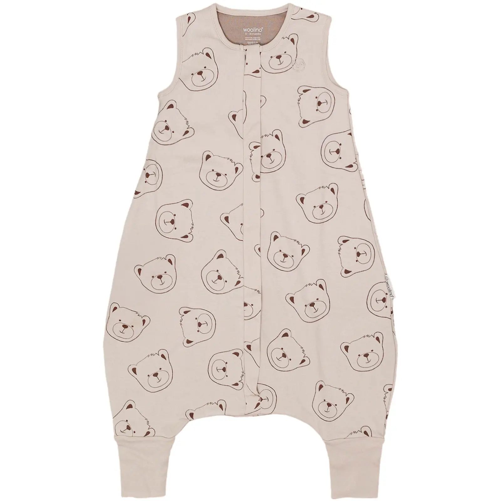 4 Season® Baby Sleep Bag with Feet, Merino Wool & Organic Cotton, Teddy Bear 4 Season® Baby Sleep Bag with Feet, Merino Wool & Organic Cotton, Teddy Bear