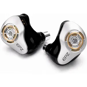 EPZ P50 in Ear Monitor Headphones 1DD+2BA+2Planar Hybrid Drivers HiFi IEM 3.5/4.4 Replaceable Plug 6N Single Crystal Copper Silver-Plated Earphone Cable for Musician Audiophile