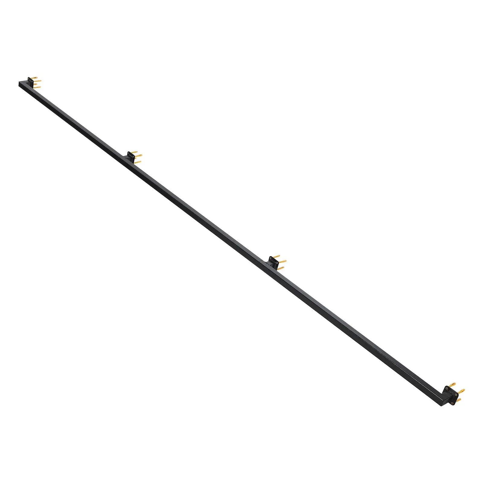 10FT Indoor Staircase Ceiling Rail, Cast Metal Handrail for Indoor Use, Modern Black Metal Ladder Load Capacity 500 lbs, Outdoor Industrial Wall Rails for Porch Loft Deck