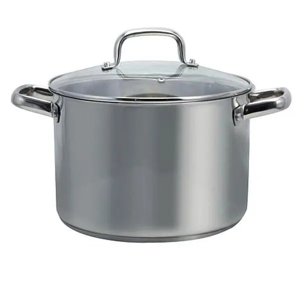 Oster Adenmore 8-Quart Stock Pot with Tempered Glass Lid Oster Adenmore 8-Quart Stock Pot with Tempered Glass Lid