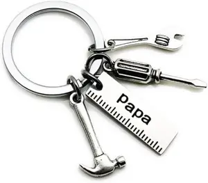 Pop Keychain with Ruler Hammer Wrench Screwdriver Gifts for Dad, Father’s Day Birthday Gifts from daughter and Son Practical Tool