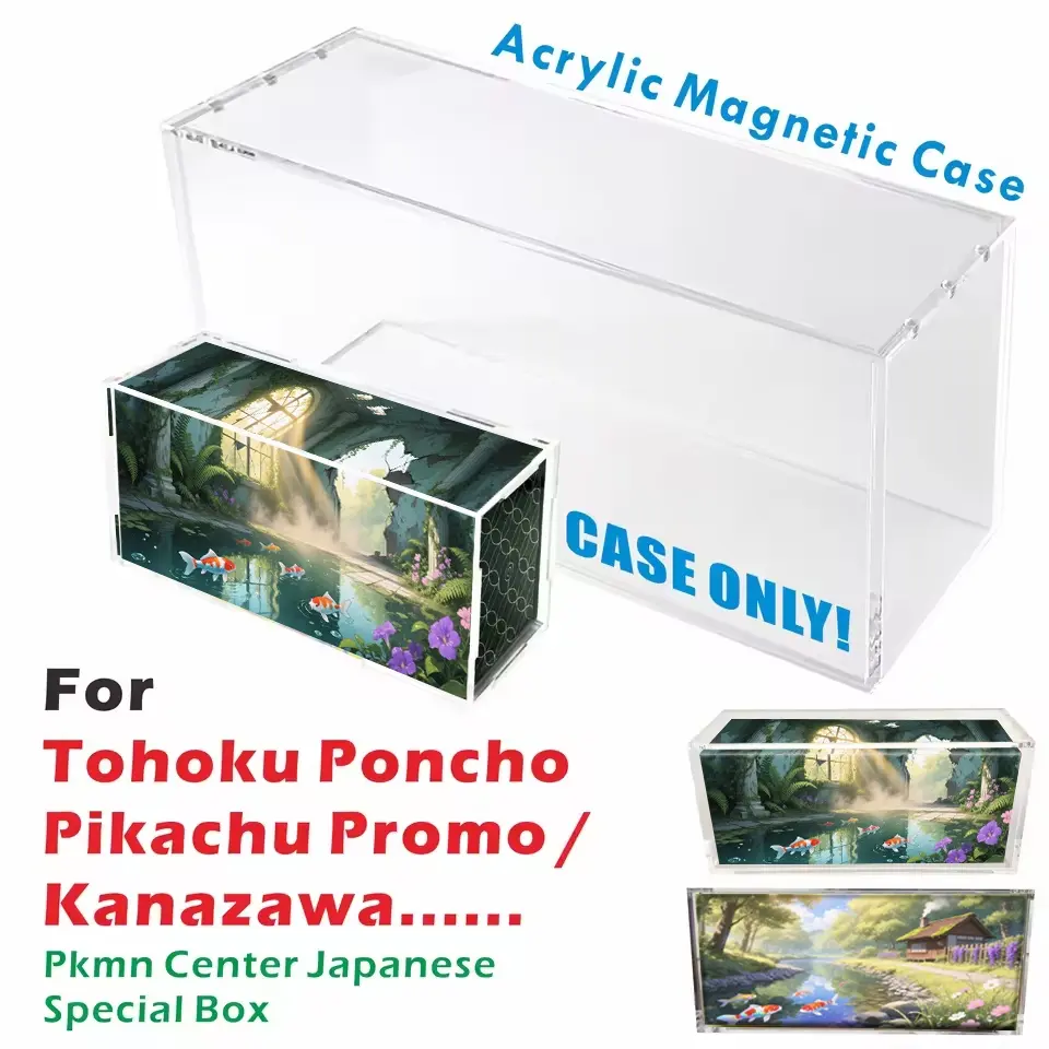 Acrylic Display Case for Pokmon Center Japanese Special Box, Card Hobby Box, Trading Card Storage, Tohoku Poncho Pikachu Promo, Kanazawa Collectible Storage - TikTok Shop Acrylic Display Case for Pokmon Center Japanese Special Box, Card Hobby Box, Trading Card Storage, Tohoku Poncho Pikachu Promo, Kanazawa Collectible Storage - TikTok Shop