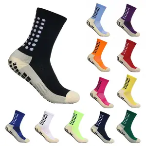 Thickened towel bottom sweat-absorbing, odor-resistant, anti-slip football sports socks, yoga socks