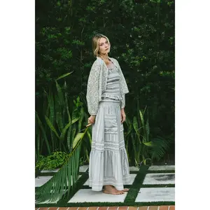 Blouson Jacket | Ivory Jardin Floral Lace