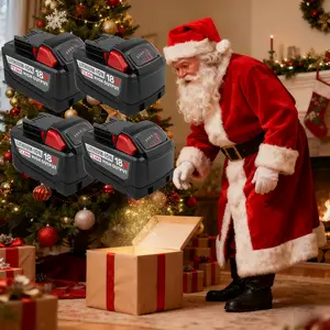 【Christmas gifts】M18 1&2&4Pack 12.0Ah 18V Replacement Battery for milwaukee Replacing batteries with electric toolsM-18 Battery Pack Compatible with M-18 12.0Ah LithiumBattery 48-11-1890,48-11-1850,48-11-1828, Cordless Toolsmilwaukee battery