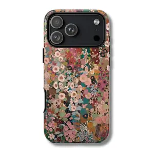 FLOWER GARDEN Tough Phone Case for iPhone Samsung Google Pixel Polycarbonate TPU Impact Resistant Shock Dispersion Glossy Finish Wireless Charging Compatible