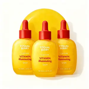 3pcsEQQUALBERRY Vitamin Illuminating Serum -BrighteningVitamin C Serum withNiacinamideIStrengthensskin barrierlHydrates using CeramideandHyaluronicAcid,1.01oz /30ml