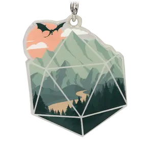 Scenic D20 Keychain