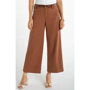 High Rise Crop Wide Leg Pant (Liverpool)