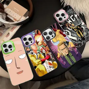 One P-Punch Man Saitama Phone Case For IPhone 17 16 15 14 13 12 11 Pro Max X XR XSMAX 8 7 Plus Matte Shockproof Back Cover