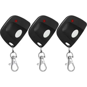 3 count Gate Opener Remote Compatible with Multicode 300mhz 10 Dip  3089 3060 3070 Garage Door Opener Remote Control with (Black, White)