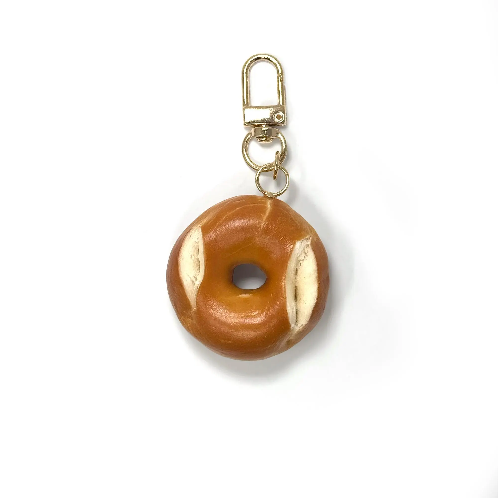 Bagel Keychain & Bag Charm – NYC Foodie Accessory