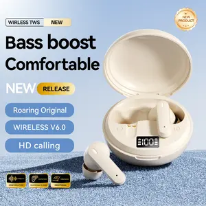 Chengruida M164 In-Ear Bluetooth Headphones True Wireless Earbuds with High Fidelity Bass Boost Lightweight Design Battery Display for Sports Study Office Commute