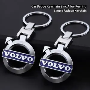 Car Emblem Keychain H Buckle Double-sided Key Ring Auto Badge Decoration Accessories For Volvo XC90 V90 V60 XC60 V40 EC40 EX40 S80 S60 S90 C40 XC40 V70 XC70 C30 C70 EX90 Rdesign
