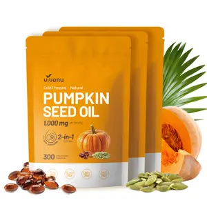 Natural pumpkin seed oil and saw palmetto softgel 1000mg high content plant esters 300 capsules