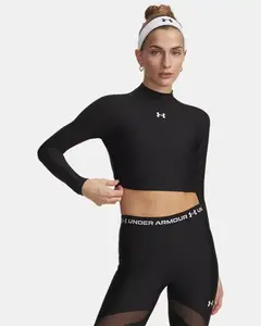 Under Armour HeatGear® Women's Crop Mock Long Sleeve