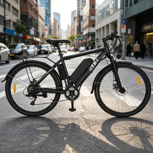 ZNH-02 Adult Class 2 Electric Bike, 500W Peak Motor E-Bike, 36V 10Ah Removable Battery, 21 Speed Urban Commuter Bicycle, 24-37 Miles Range, Max 20MPH Legal City E-Bike