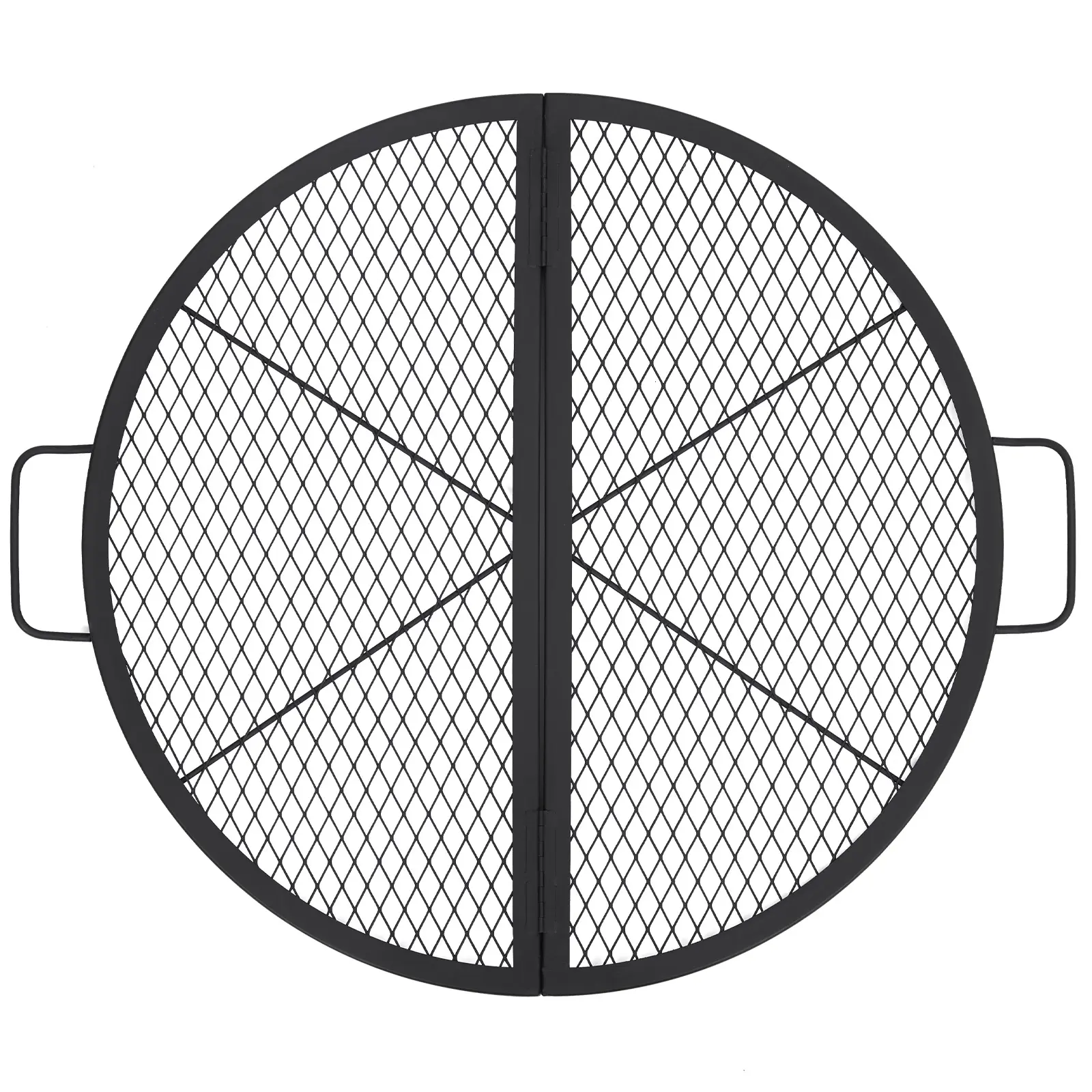 Garvee Heavy Duty Fire Pit Grill Grate – 36 Inch X-Marks Carbon Steel BBQ Cooking Grid with Handles, Non-Stick, Rust Resistant, Portable, Perfect for Campfire, Camping, RV, Backyard, Patio