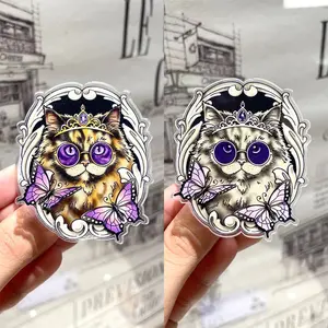 Cute Princess Donut Cat Phone Grip - Magnetic Pop Socket & Kickstand - Dungeon Crawler Carl Fantasy Gift