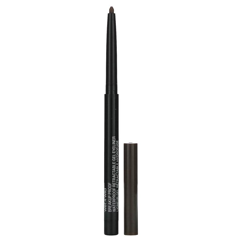 wet n wild Breakup Proof, Waterproof Retractable Gel Eyeliner, 1111493 Black Brown, 0.008 oz (0.23 g)