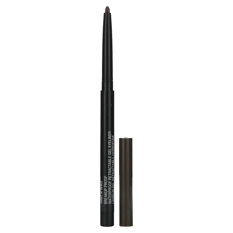 wet n wild Breakup Proof, Waterproof Retractable Gel Eyeliner, 1111493 Black Brown, 0.008 oz (0.23 g)