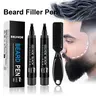 EELHOE Beard Filler Pen 2-Pack with Brush for Men- Waterproof, Smudgeproof, Natural 4-Tip Hair-Like Strokes for Beard, Mustache, Brow & Hairline, Men's Daily Grooming