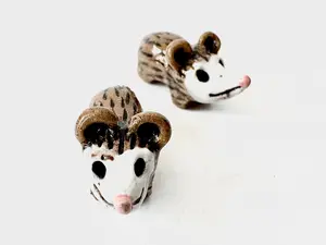 K Dub Art- Ceramic Opossums