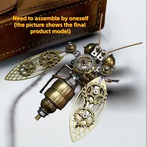 DIY Steampunk Bumblebee 3D Mechanical Insect Model Kit, Creative Home Decor Gift for Men, Perfect for Birthdays & Holidays, High Difficulty Artistic Craft