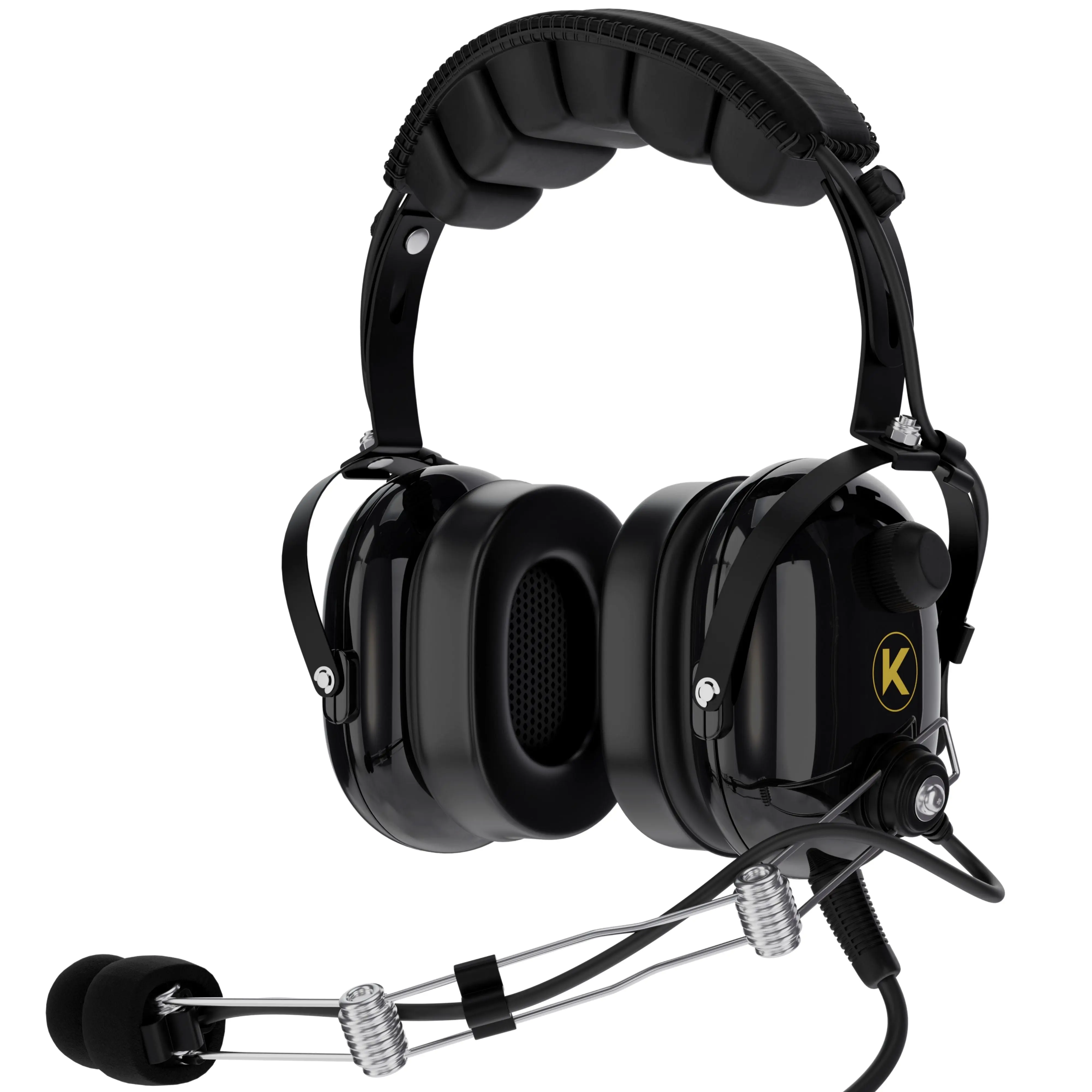 KORE P1 General Aviation Headset (Mono), Dual GA Plugs KORE P1 General Aviation Headset (Mono), Dual GA Plugs