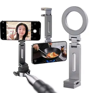 Aluminium Universal Magnetic 360 Degree Rotating Phone Stand Mount for iPhone & Samsung