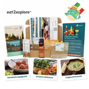 eat2explore - Adult Cooking Kit with 3 Chef Recipes, Premium Spices & Cocktail Pairings - Date Night & Dinner Party Meals - Gourmet Cultural Experience Set - Restaurant-Quality Dining at Home